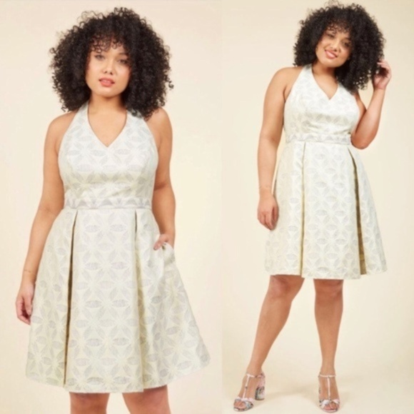 Modcloth A-line Halter Dress - Picture 1 of 5